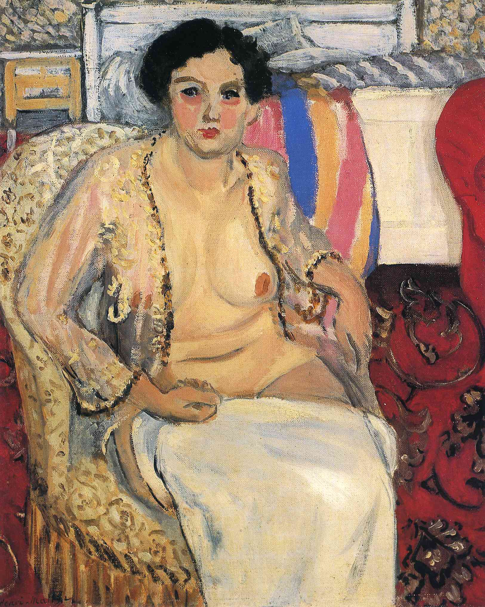 Henri Matisse - Woman Seated on an Armchair, Open Robe 1922